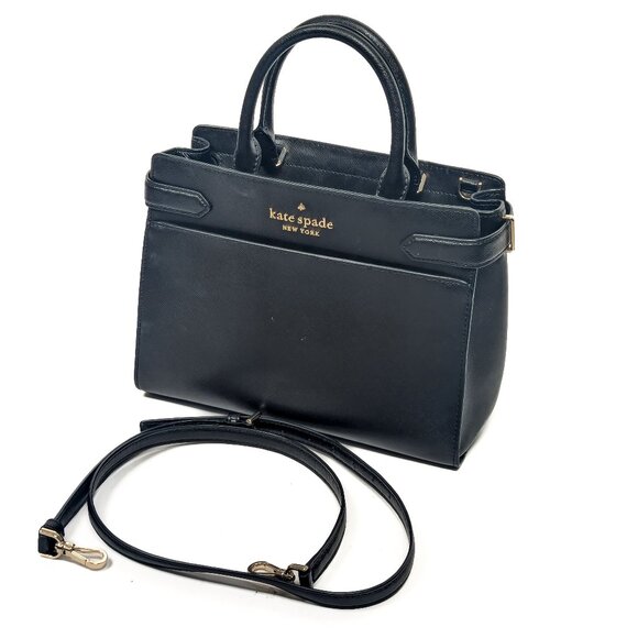 KATE SPADE New York Saffiano Leather Staci Medium Satchel with Strap - Picture 13 of 14